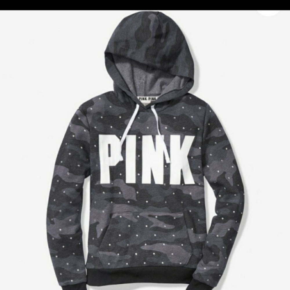 🖤Camo SET, Sweatsuit w/ BLING, V.S. PINK sz M🖤 - Picture 2 of 5